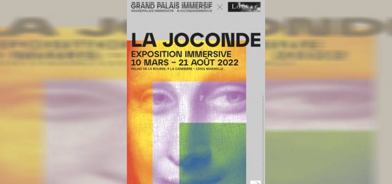 Exposition immersive de la Joconde au palais de la bourse à Marseille